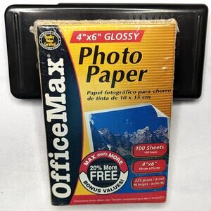 Office Max 4 x 6 Glossy Photo Paper 100 Sheets New Vintage